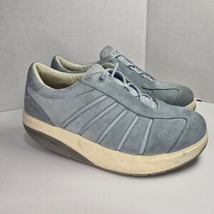 MBT Wave Blue Suede Shape Up Style Women's Shoes Size 8.5